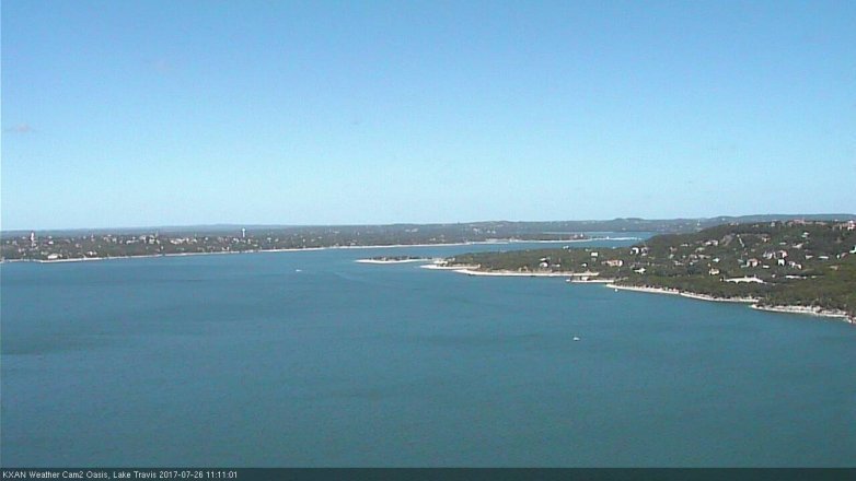 Lake Travis webcam, July 26, 2017 10:20 AM CT
