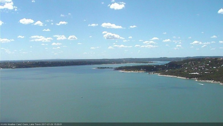 Lake Travis webcam, July 26, 2017 2:35 PM CT