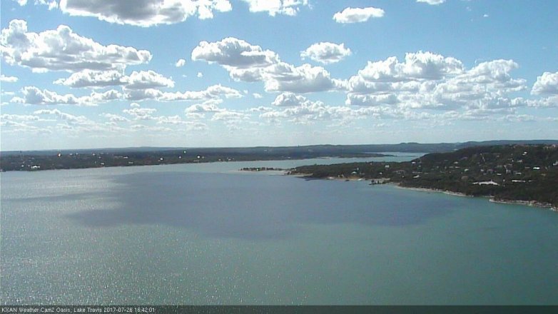 Lake Travis webcam, July 26, 2017 3:45 PM CT