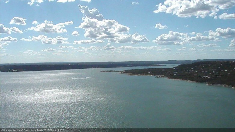 Lake Travis webcam, July 26, 2017 4:20 PM CT