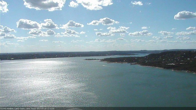 Lake Travis webcam, July 26, 2017 4:30 PM CT