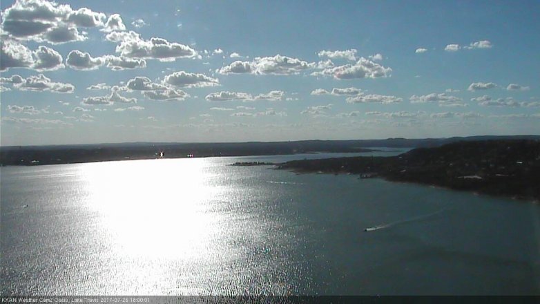 Lake Travis webcam, July 26, 2017 5:15 PM CT