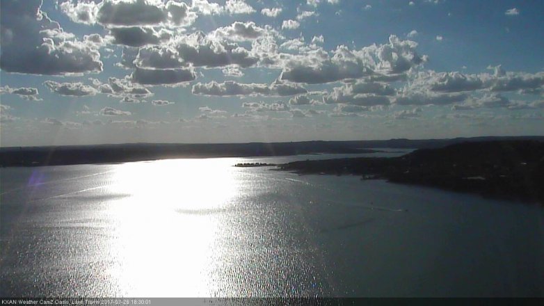 Lake Travis webcam, July 26, 2017 5:55 PM CT