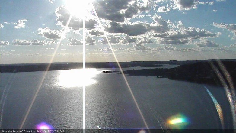 Lake Travis webcam, July 26, 2017 6:10 PM CT