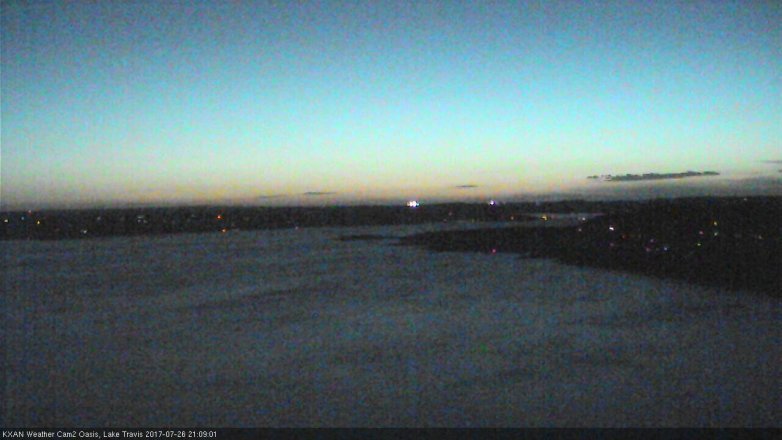 Lake Travis webcam, July 26, 2017 8:35 PM CT