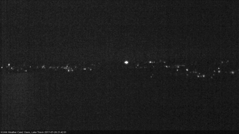 Lake Travis webcam, July 26, 2017 8:50 PM CT