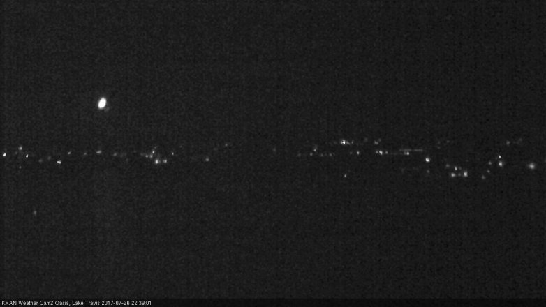 Lake Travis webcam, July 26, 2017 9:50 PM CT