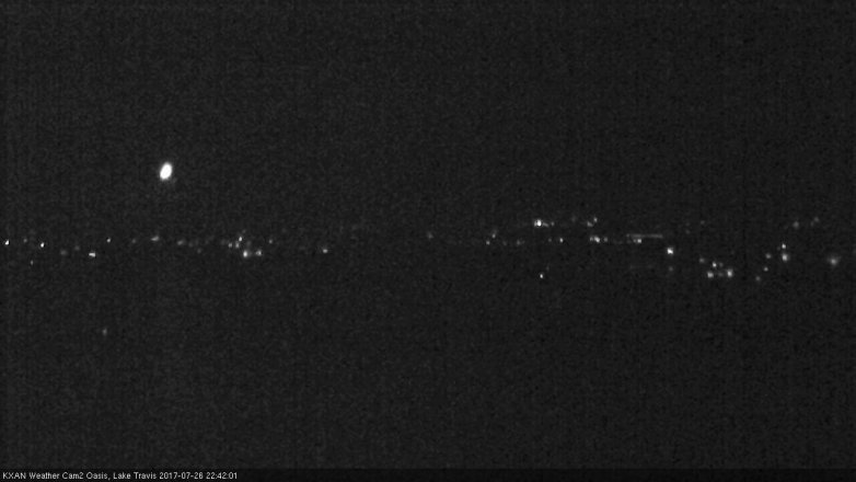Lake Travis webcam, July 26, 2017 10:05 PM CT