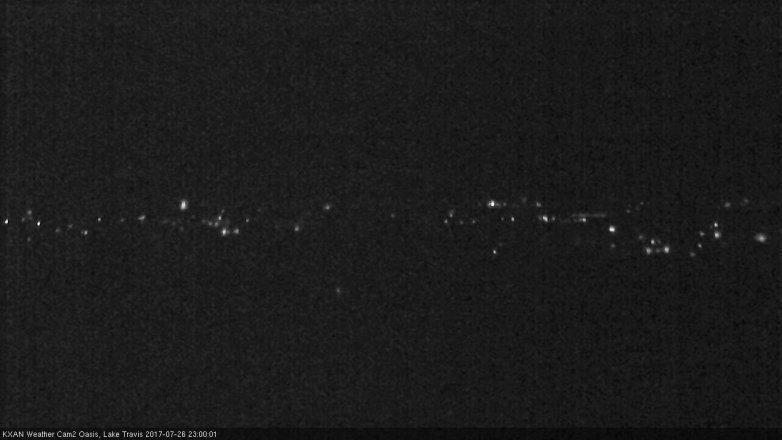 Lake Travis webcam, July 26, 2017 10:30 PM CT