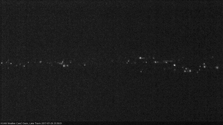 Lake Travis webcam, July 26, 2017 11:10 PM CT