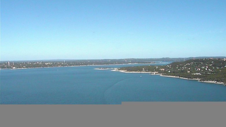 Lake Travis webcam, July 27, 2017 9:35 AM CT