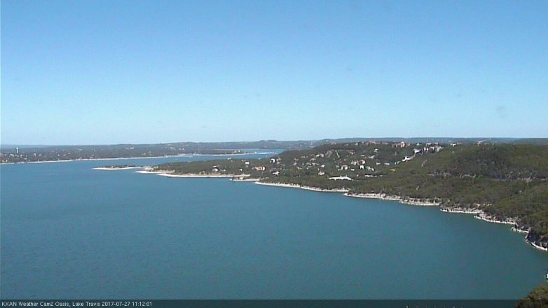 Lake Travis webcam, July 27, 2017 10:20 AM CT