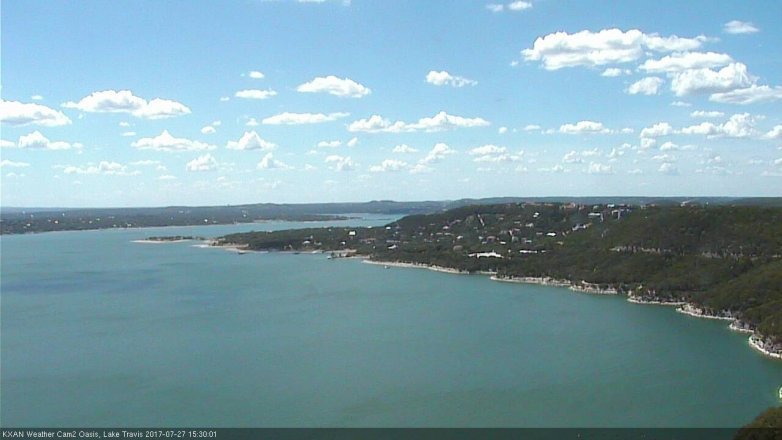 Lake Travis webcam, July 27, 2017 2:50 PM CT