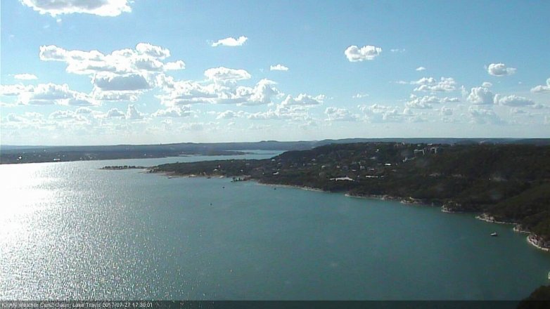 Lake Travis webcam, July 27, 2017 4:45 PM CT