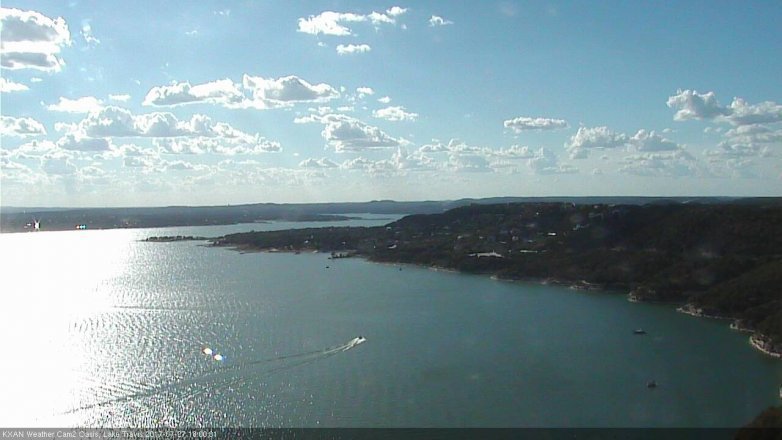 Lake Travis webcam, July 27, 2017 5:05 PM CT
