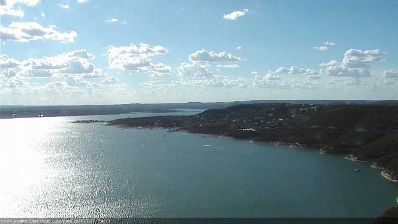 Lake Travis webcam, July 27, 2017 5:10 PM CT