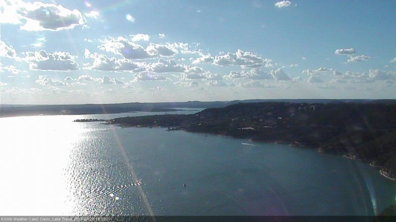 Lake Travis webcam, July 27, 2017 5:45 PM CT
