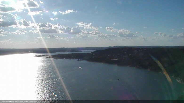 Lake Travis webcam, July 27, 2017 6:00 PM CT