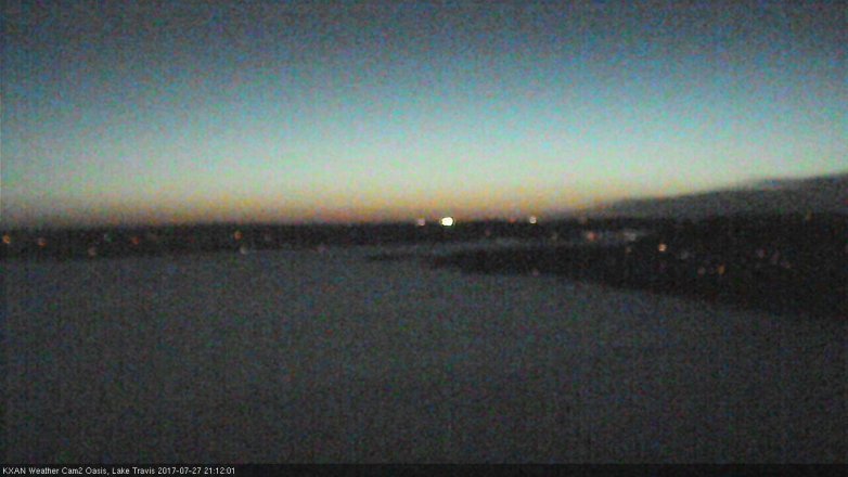 Lake Travis webcam, July 27, 2017 8:25 PM CT
