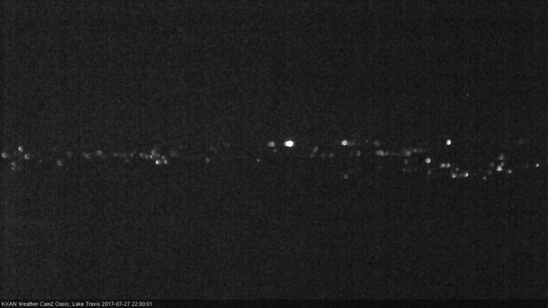 Lake Travis webcam, July 27, 2017 9:05 PM CT