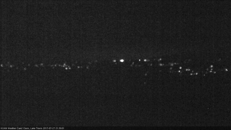 Lake Travis webcam, July 27, 2017 9:10 PM CT