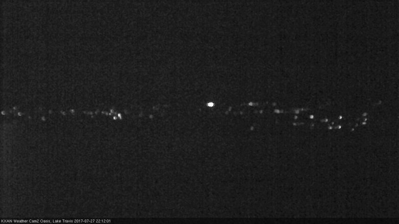 Lake Travis webcam, July 27, 2017 9:20 PM CT