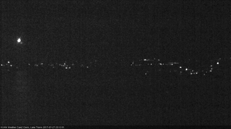 Lake Travis webcam, July 27, 2017 10:40 PM CT
