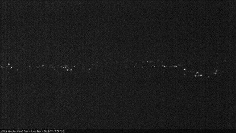 Lake Travis webcam, July 27, 2017 11:25 PM CT