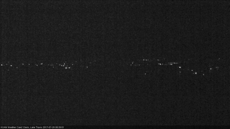 Lake Travis webcam, July 27, 2017 11:55 PM CT