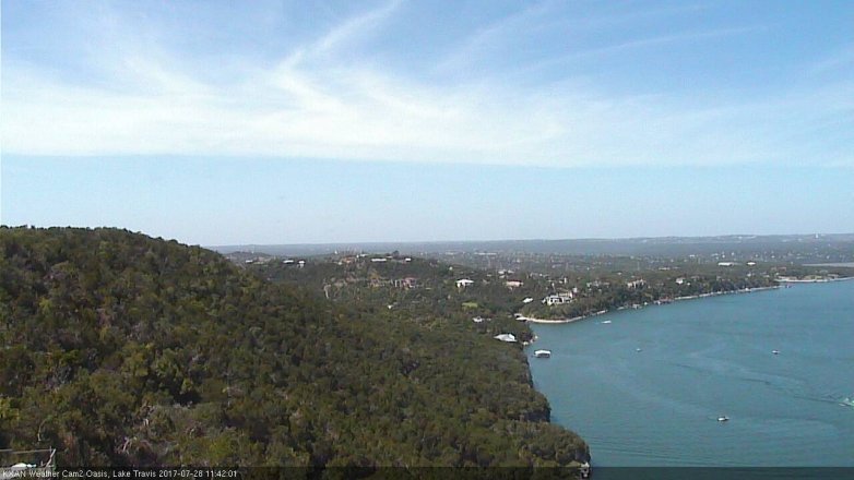 Lake Travis webcam, July 28, 2017 10:55 AM CT