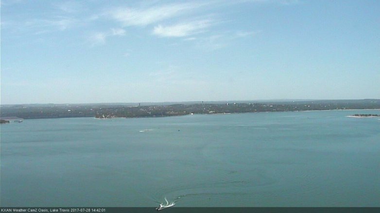 Lake Travis webcam, July 28, 2017 2:10 PM CT