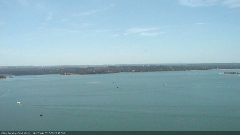 Lake Travis webcam, July 28, 2017 2:25 PM CT