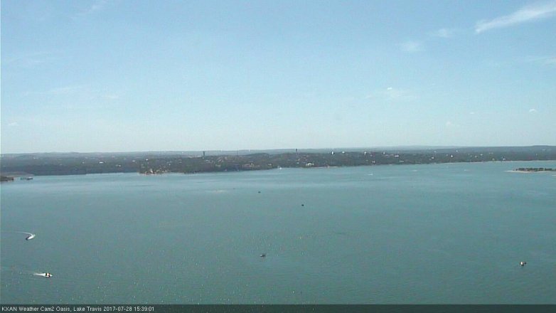 Lake Travis webcam, July 28, 2017 2:50 PM CT