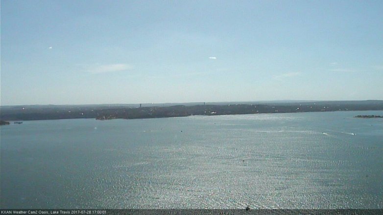 Lake Travis webcam, July 28, 2017 4:25 PM CT