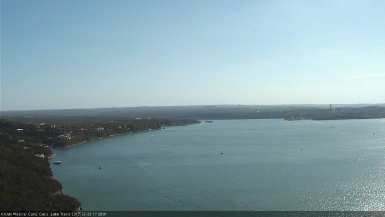 Lake Travis webcam, July 28, 2017 4:35 PM CT