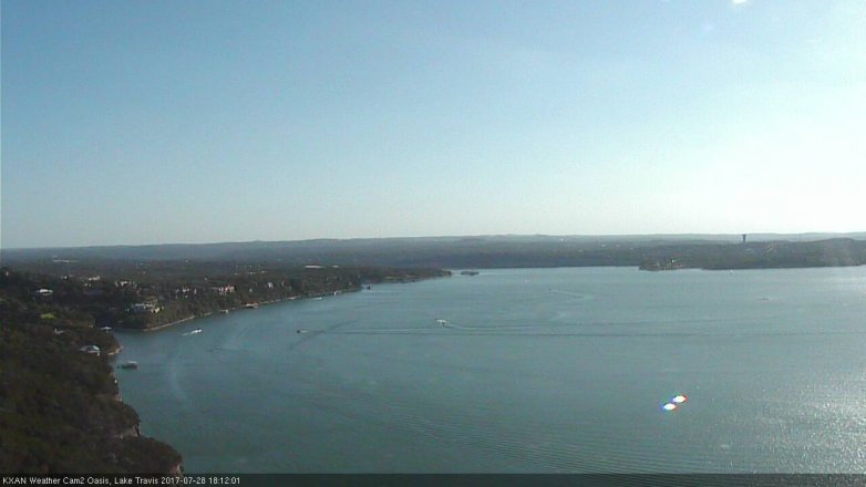 Lake Travis webcam, July 28, 2017 5:15 PM CT