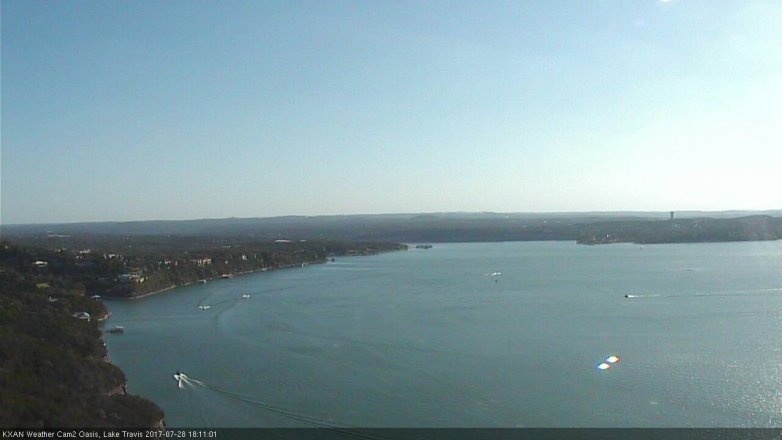 Lake Travis webcam, July 28, 2017 5:20 PM CT