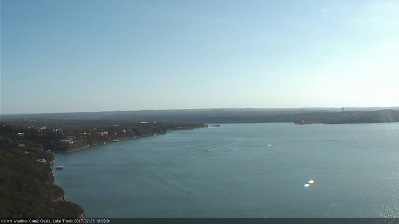 Lake Travis webcam, July 28, 2017 5:35 PM CT