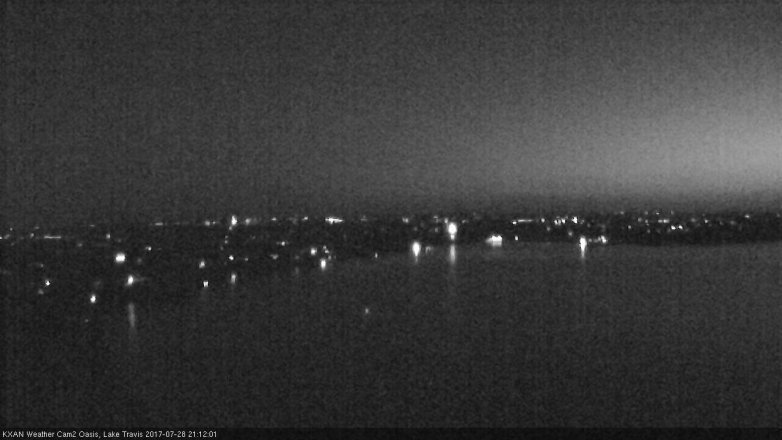 Lake Travis webcam, July 28, 2017 8:20 PM CT