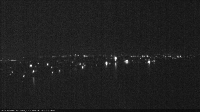 Lake Travis webcam, July 28, 2017 9:05 PM CT