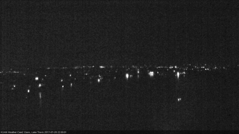 Lake Travis webcam, July 28, 2017 9:20 PM CT