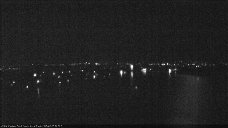 Lake Travis webcam, July 28, 2017 9:55 PM CT