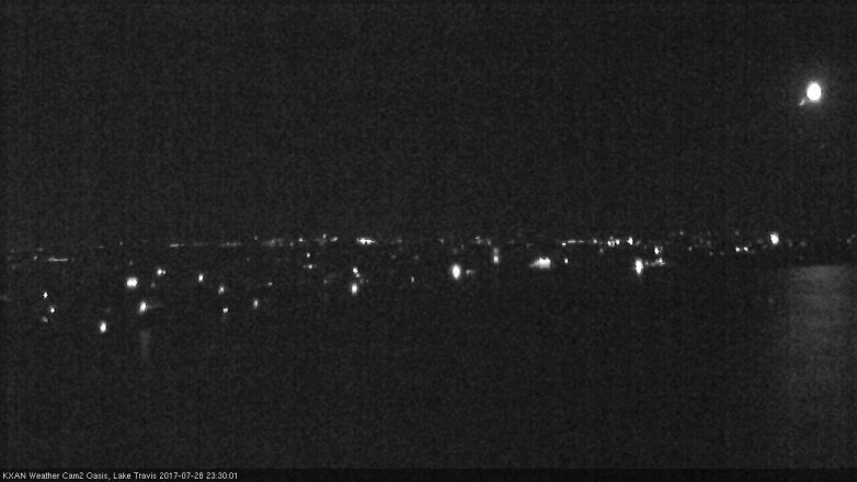 Lake Travis webcam, July 28, 2017 10:35 PM CT
