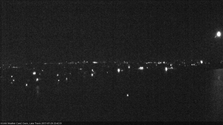Lake Travis webcam, July 28, 2017 10:55 PM CT