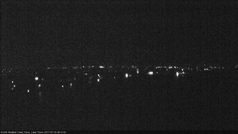 Lake Travis webcam, July 28, 2017 11:30 PM CT