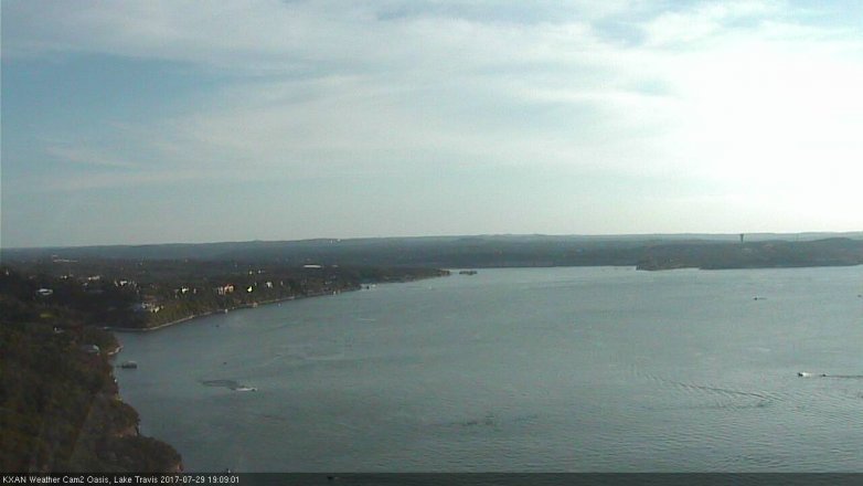 Lake Travis webcam, July 29, 2017 6:20 PM CT