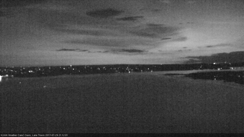 Lake Travis webcam, July 29, 2017 8:35 PM CT