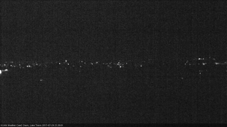 Lake Travis webcam, July 29, 2017 8:50 PM CT