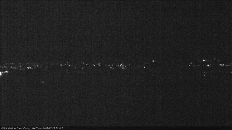 Lake Travis webcam, July 29, 2017 8:55 PM CT