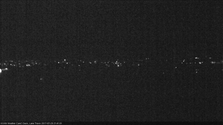 Lake Travis webcam, July 29, 2017 9:05 PM CT